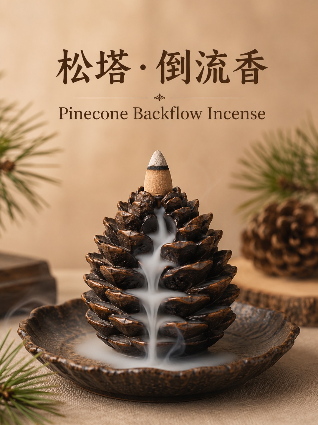 Pinecone Backflow Incense Workshop